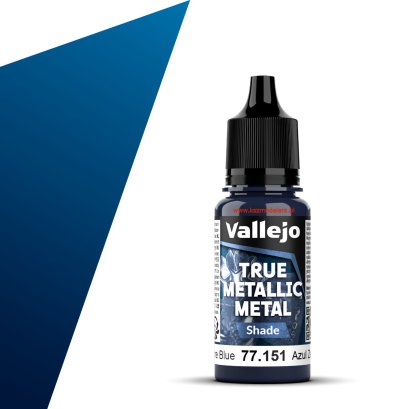 Vallejo 77151 - Sapphire Blue (Shade) True Metallic Metal – farba metaliczna 18 ml