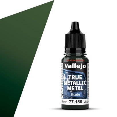 Vallejo 77155 - Amber Green (Shade) True Metallic Metal – farba metaliczna 18 ml