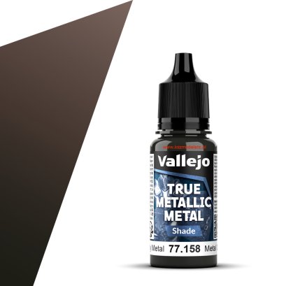 Vallejo 77158 - Rusty Metal (Shade) True Metallic Metal – farba metaliczna 18 ml