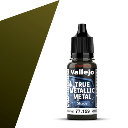 Vallejo 77159 - Aged Metal (Shade) True Metallic Metal – farba metaliczna 18 ml