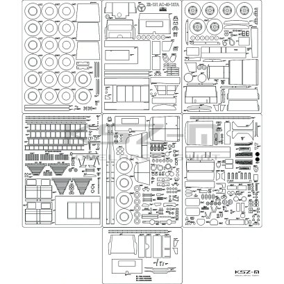 ZIŁ-131 AC-40-137A - szkielet, detale wycinane laserowo - Angraf 210