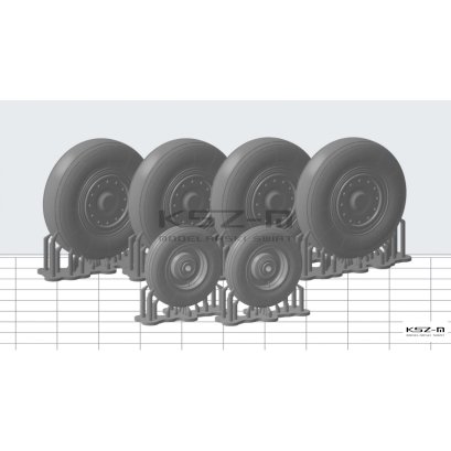 C-130E Hercules - koła żywiczne - Angraf 300
