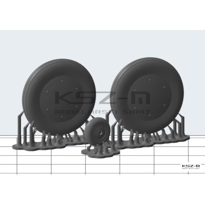 P-63 Kingcobra – koła żywiczne – MPModel 1:33