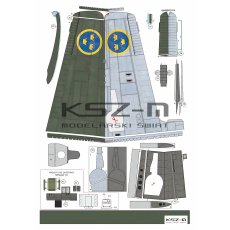 SAAB J-23 – samolot myśliwski 1:33 – MPModel 142