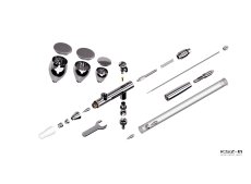 Aerograf Vallejo PROFINISH 90002 – 0.2 / 0.3 mm – Gravity System 2 in 1