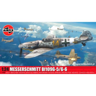 Messerschmitt Bf 109G-5/G-6 – myśliwiec Luftwaffe 1:24 – Airfix A17003 – model plastikowy