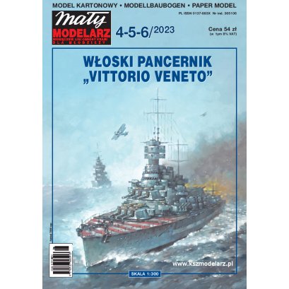 Vittorio Veneto - pancernik włoski - Mały Modelarz 4-5-6/2023