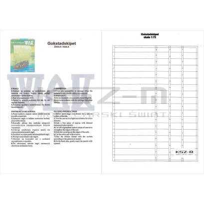 Żagiel do łodzi wikingów z Gokstad - WAK