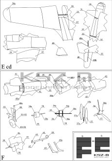 Morane-Saulnier 406C1 – myśliwiec 1:33 – WAK 257 – model kartonowy