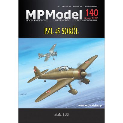 PZL 45 Sokół – polski myśliwiec prototypowy 1:33 – MPModel 140