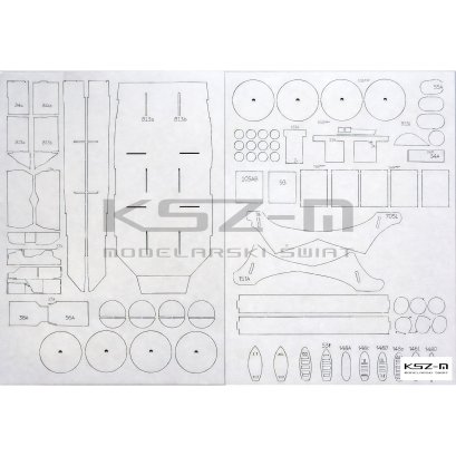 BRDM-2 – szkielet detale bieżniki wycinane laserowo 1:25 – Answer 11/13