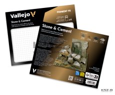 Vallejo 73192 Stone & Cement – zestaw pigmentów modelarskich 4 × 35 ml