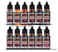 Vallejo 72209 Xpress Color Starter Set – zestaw 12 farb + figurka