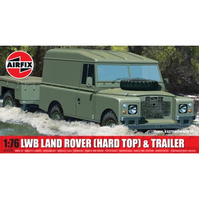 Land Rover LWB Hard Top z przyczepą – 1:76 – Airfix A02324