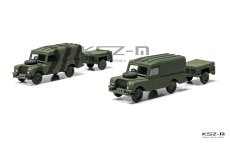 Land Rover LWB Hard Top z przyczepą – 1:76 – Airfix A02324