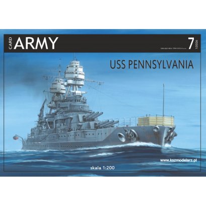 USS Pennsylvania - amerykański pancernik – 1:200 – Card Army 07