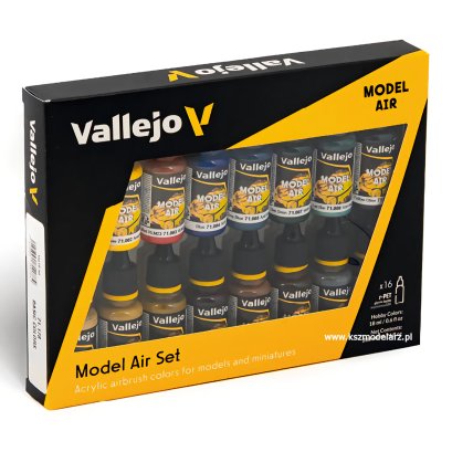 Zestaw 16 farb Model Air Basic Colors - Vallejo 71178