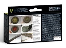 Vallejo 71213 Wheels & Tracks – Model Air – zestaw 6 farb gąsienice koła