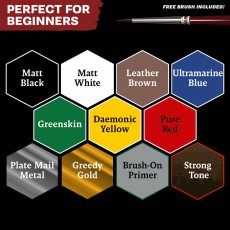 Army Painter WP8066 Warpaints Fanatic Starter Paint Set – 11 farb + figurka