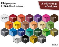 Army Painter WP8060 Speedpaint Most Wanted Set 2.0 – zestaw 24 farb + pędzel