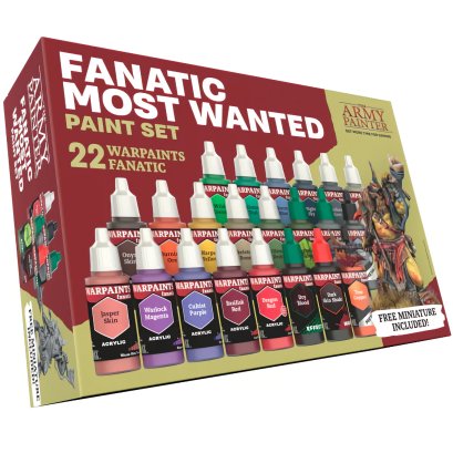 Army Painter WP8071 – Warpaints Fanatic Most Wanted Set – 22 farby + figurka