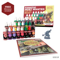 Army Painter WP8071 – Warpaints Fanatic Most Wanted Set – 22 farby + figurka