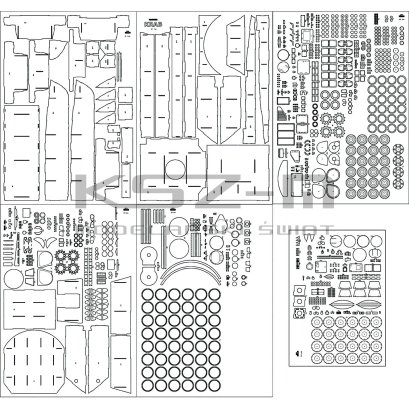 AHS Krab – szkielet detale wycinane laserowo 1:25 – Angraf 319