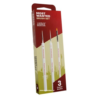 Army Painter TL5066 Most Wanted Brush Set – zestaw 3 pędzli modelarskich