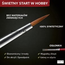Army Painter TL5067 Hobby Starter Brush Set – zestaw 3 pędzli modelarskich