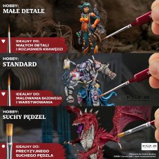 Army Painter TL5067 Hobby Starter Brush Set – zestaw 3 pędzli modelarskich