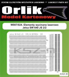 Jelcz W640 / GCBA 13/48 – bieżniki i obręcze kół wycinane laserowo 1:25 – Orlik W007/024