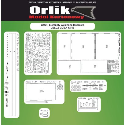 Jelcz GCBA 13/48 – detale wycinane laserowo 1:25 – Orlik W024