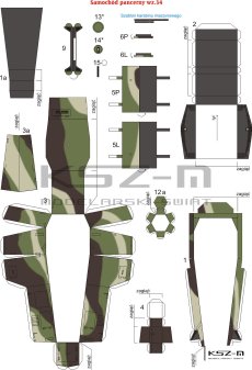Samochód pancerny wz.34 i czołg 7TP (dw) – 1:32 – WAK 260