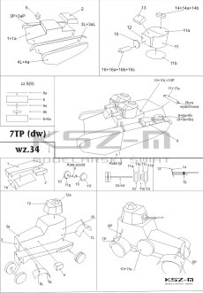 Samochód pancerny wz.34 i czołg 7TP (dw) – 1:32 – WAK 260