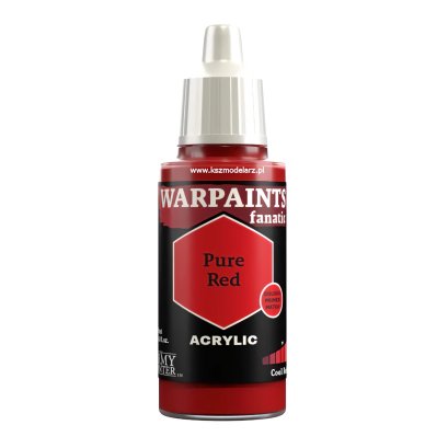 Pure Red – Warpaints Fanatic Army Painter WP3118 farba modelarska akrylowa 18 ml