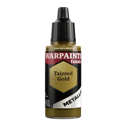 Tainted Gold – Warpaints Fanatic Metallic Army Painter WP3187 farba modelarska akrylowa 18 ml