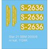 Kalkomania do STAR 21 SBM 2000/8 - Modelik 24/11