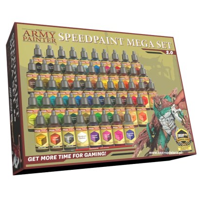 Army Painter WP8057 Speedpaint Mega Set 2.0 – zestaw 50 farb + pędzel