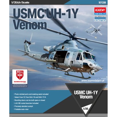 UH-1Y Venom USMC – 1:35 – Academy 12138
