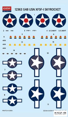 XF5F-1 Skyrocket US Navy – 1:48 – Academy 12363