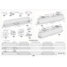 ET22-011 Pociąg towarowy dla początkujących – 1:87 – Sklej Model 49