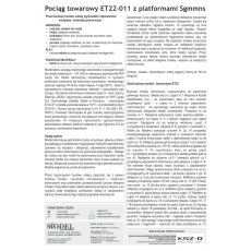 ET22-011 Pociąg towarowy dla początkujących – 1:87 – Sklej Model 49