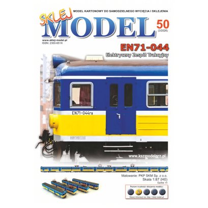 EN71-044 SKM pociąg pasażerski dla początkujących – 1:87 – Sklej Model 50