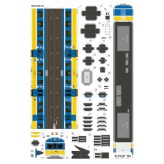 EN71-044 SKM pociąg pasażerski dla początkujących – 1:87 – Sklej Model 50