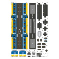 EN71-044 SKM pociąg pasażerski dla początkujących – 1:87 – Sklej Model 50