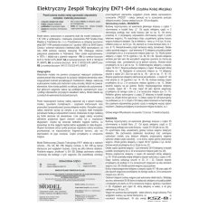 EN71-044 SKM pociąg pasażerski dla początkujących – 1:87 – Sklej Model 50