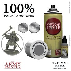 Army Painter CP3008 Plate Mail Metal – Colour Primer podkład akrylowy w sprayu 400 ml