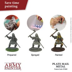 Army Painter CP3008 Plate Mail Metal – Colour Primer podkład akrylowy w sprayu 400 ml