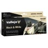 Vallejo 70151 Black & White - Zestaw 8 farb Model Color