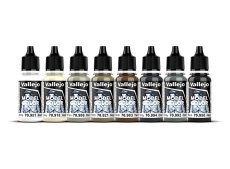 Vallejo 70151 Black & White - Zestaw 8 farb Model Color